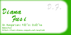 diana fusi business card